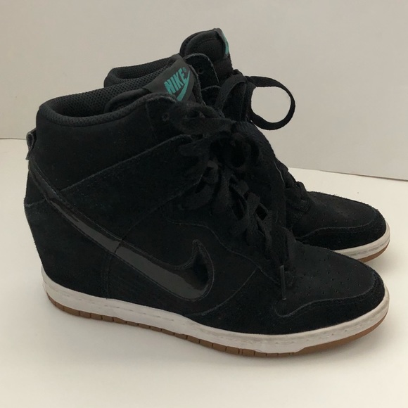 nike dunk sky hi black gum